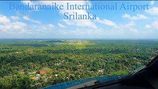 Landing in Bandaranaike International Airport  IATA CMB ICAO VCBI [upl. by Ahsakat]