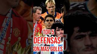 Top 5 Defensas Con Mas Goles en la Historia del Fútbol Futbol defensas goleadoresfutbol [upl. by Zurheide]