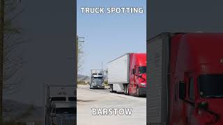 TRUCK SPOTTING 01358  BARSTOW CA automobile semitrailer trucking [upl. by Cupo]