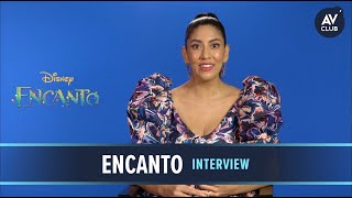 Encanto Interview Stephanie Beatriz On Being The First Disney Heroine With Glasses [upl. by Chally]