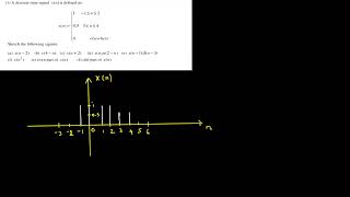 A discrete time signal xn is defined as 1sns2 053n elsewhere Sketch the following signals … [upl. by Boudreaux983]