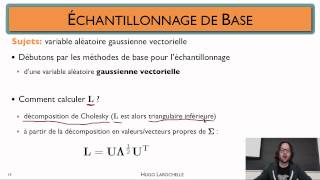 Apprentissage automatique 114  Méthodes déchantillonnage  vecteur aléatoire gaussien [upl. by Corie935]