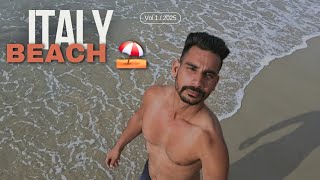 ITALY beach explore Savona beach ⛱️ italytravel indianvlogger beachlife [upl. by Lerual]