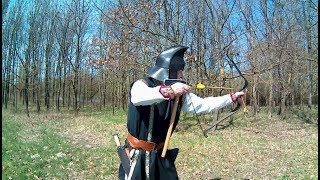 Scythian shot technique  Bow and Axe Part 1Hun Szittya Íjasz [upl. by Valerie]