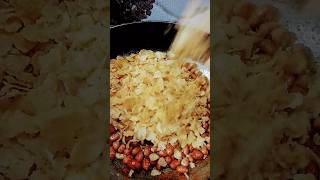 Corn flakes 😋 snack simple easy recipe with palli mirchi powder 😋 viralvideo trendingshorts yt [upl. by Khorma]