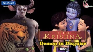 Little Krishna Hindi  Episode 6 Vatsasura and the story of Bakula [upl. by Amoeji790]