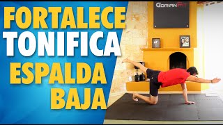 Ejercicios para Espalda Baja  Lumbar  FORTALECE Y TONIFICA [upl. by Leboff802]