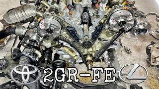 How to Replace The Timing Chain  Set Timing Marks on a Toyota 2GRFE 35L V6 Complete Tutorial [upl. by Eenolem10]