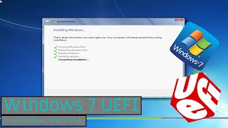 Windows 7 on UEFI Firmware [upl. by Aonehc]