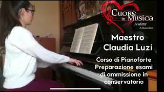 Corso di Pianoforte e Preparazione esami di ammissione in conservatorio con il Maestro Claudia Luzi [upl. by Siegfried]