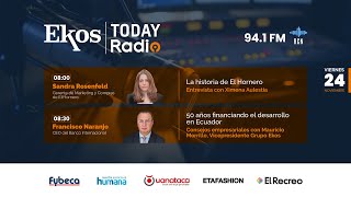 Ekos Today Radio en 60 con Sandra Rosenfeld y Francisco Naranjo [upl. by Christan]