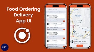 Food Ordering App UI in Ionic  Delivery Boy App [upl. by Aihsas]