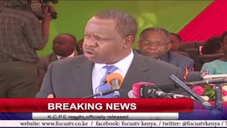 KCPE 2016 RESULTS RELEASE speech by Dr Fred Matiangi [upl. by Sutherlan]