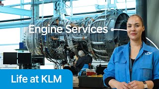 The skilled hands behind our engines 🔧  Engine Services  Life At KLM [upl. by Sakmar]