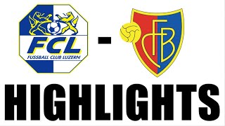 FC Luzern vs FC Basel 10 Highlights  Swiss Super League 202425 [upl. by Kcirrez367]