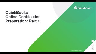 2022 QuickBooks Online Certification Exam Prep Training Part 1 [upl. by Vincents909]