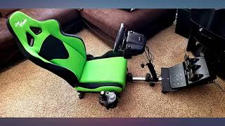 OpenWheeler GEN3 Racing Wheel Stand Cockpit Green on Black  Fits All Logitech G923 review [upl. by Wini]