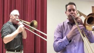 Brendan Collins Jazz Duet No 1 for 2 trombones [upl. by Deonne]