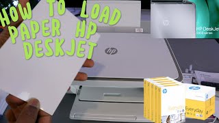 HP Deskjet 2800 2700 amp 2600 series How to Load Paper [upl. by Enyale62]