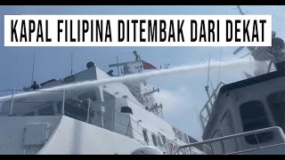 DETIK DETIK KAPAL COST GUARD CHINA TEMBAK MERIAM AIR KE KAPAL FILIPINA [upl. by Neurath]