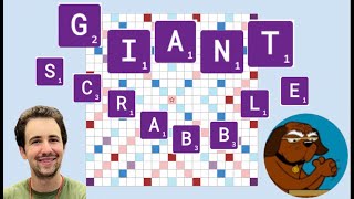 Giant Scrabble slugfest vs HastyBot [upl. by Murdoch]