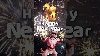 Happy New Year 2024 GIF Video for WhatsApp Status with Sound shorts happynewyear 2024 [upl. by Eiggam]