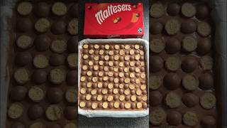 Malteser Millionaires 😍 maltesers millionaires chocolate caramel tasty yummy baking [upl. by Ecnarf775]