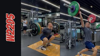 W22D5  end of a week weightlifting 舉重 [upl. by Aneehsor]