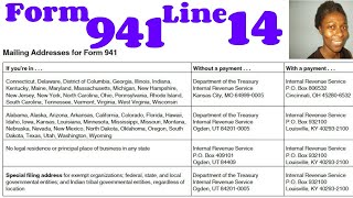 2020 Form 941 Employer’s Quarterly Federal Tax ReturnPart 1 Line 14How to Pay Your Federal Tax  7 [upl. by Nauqe69]