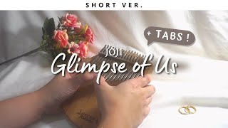 Glimpse of Us  Joji SHORT Ver  Stephen Sanchez KALIMBA COVER w TABS❗ Relaxing Music ♫ [upl. by Lissak]