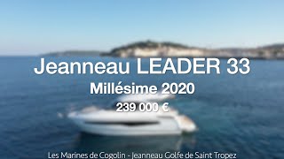 Occasion Jeanneau Leader 33 2020 120h  Les Marines de Cogolin  Jeanneau Golfe de SaintTropez [upl. by Mavilia]