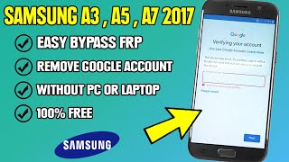 Samsung A5 2017 Frp Bypass  Remove Google Account Lock Without PC [upl. by Eelac]