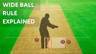 Cricket Wide Ball Rule Number 22 Explained  Animation [upl. by Dillie]