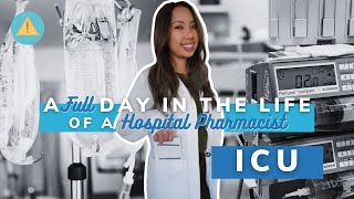 A FULL day in the life of a hospital pharmacist  ICU [upl. by Yrekaz]