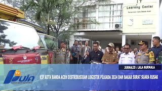 KIP Kota Banda Aceh Distribusikan Logistik Pilkada 2024 dan Bakar Surat Suara Rusak [upl. by Efinnej284]