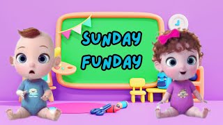 Sunday Funday  Fun and Energetic Kids Rhyme  Sing Along with Us 2 [upl. by Prince]