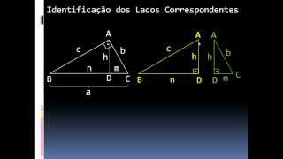 Nono Ano  Relações Métricas no Triângulo Retângulo Parte 01mp4 [upl. by Babs]