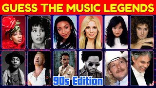 Can You Name These 90s Music Legends  Guess the Artist Quiz Challenge 🎤🎶 [upl. by Teodor54]