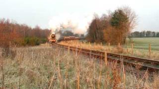 LNER D49 class Morayshire departs Kinneil [upl. by Noleta434]