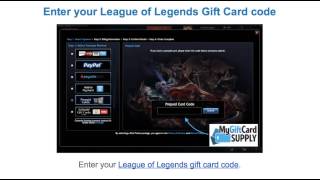 How to Redeem a League of Legends Riot Gift Card [upl. by Leirad]