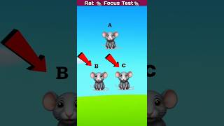 focus test for genius 🧠  find the rat cartoon rat focustest smshort braintest [upl. by Ahsital]