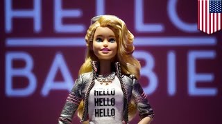 Hello Barbie quotcreepy eavesdropping dollquot at New York Toy Fair violates privacy [upl. by Stryker]