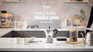 How to make coffee with a moka pot  Moka Pot Guide  Pact Coffee [upl. by Skier]