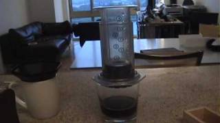 How to use the AeroPress coffee  espresso maker  Aeropress review Aero Press [upl. by Buckden]