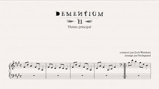 Dementium II Main Theme piano sheet music [upl. by Notnroht]