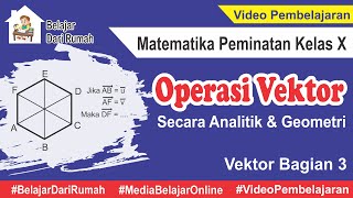 Operasi Vektor Secara Analitik dan Geometri Vektor Bagian 3 Matematika Peminatan Kelas 10 [upl. by Karsten164]