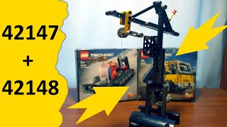 Tower crane Lego 4214742148 tutorial [upl. by Alvira86]