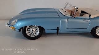 Maisto Jaguar Etype Cabriolet Blue  118 Diecast Model Car Special Edition 1961 [upl. by Alegnaed]