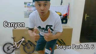 Canyon Torque Park Al 6 275 Medium size  UNBOXING  Bike Check  New Bike  Christmas Gift [upl. by Ahsykal]