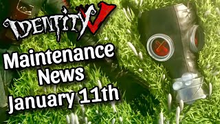 Everything New After Maintenance on January 11th 2024  Identity V [upl. by Nomor]